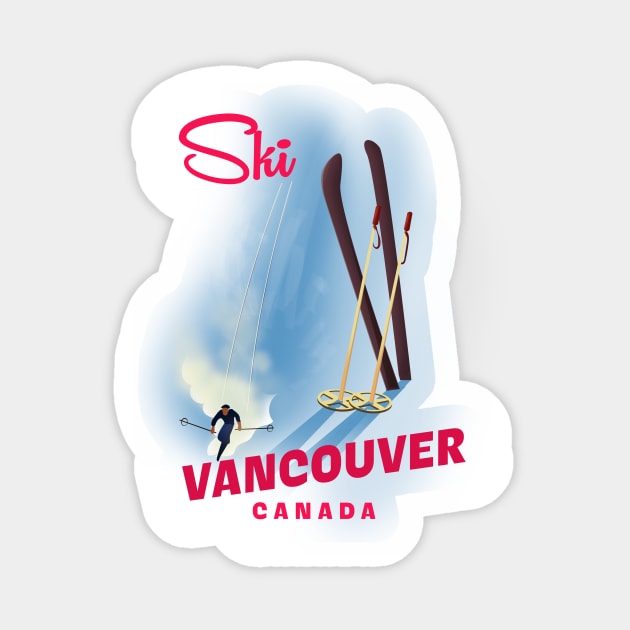 Vancouver Canada Ski Sticker by nickemporium1